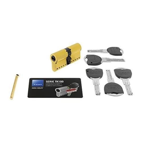 Tesa Assa Abloy tk154545l Högsäkerhetscylinder, mässing, 45 x 45 mm