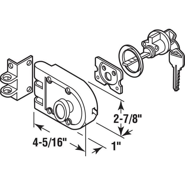Lås - cylindrisk lås - cylinder - lås Prime-line - U 10817 - Produkter U 9970 Låskista