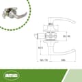 Miniatyrbild 3 av 6: Serrure - barillet - cylindre - verrous Amig - 730R