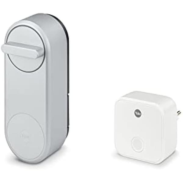 Intelligent lås - BOSCH - Yale Linus - Kontroll via Alexa - Temporär nyckelfri åtkomst - Silverfärgad