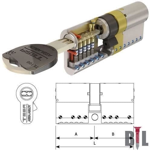 Tesa TK100 Cylinder 30x50 15 mm Nickel Leva