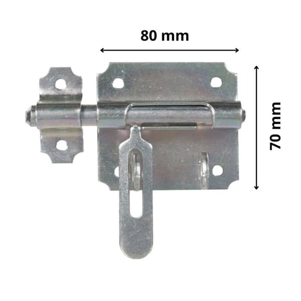 Vachette aube - 1170/SC - Vachette lås för box med hänglås 70 x 80 mm