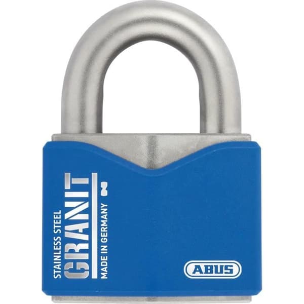 ABUS Cadenas Granit 37ST55 i rostfritt stål - Säkerhetsnivå ABUS 10 - BlåSilver