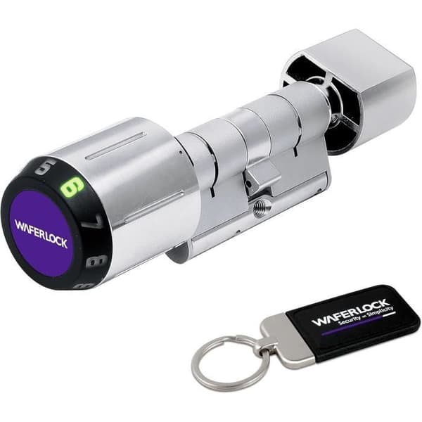 Intelligent cylinder WAFERLOCK C760 Euro, smart lock, vattentät IP68, brandskydd, applikationskontroll, Bluetooth, c