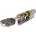 Miniatyrbild 3 av 4: Tesa Assa Abloy TK153045N Cylinder av hög säkerhet TK100 Dubbelkoppling förnicklad 30 x 45 mm Långt nyckelhål