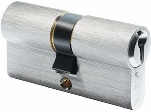 Lås - pipa - cylinder - Yale lås - 10-0672-2735-00-2201 - Dubbelprofil cylinder matt nickelpläterad