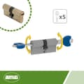 Miniatyrbild 4 av 4: Lås - pipa - cylinder - Amig lås - 20000