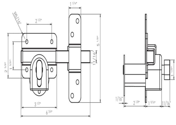 Serrur - lås - cylinder - lås Gatemate - 1490106