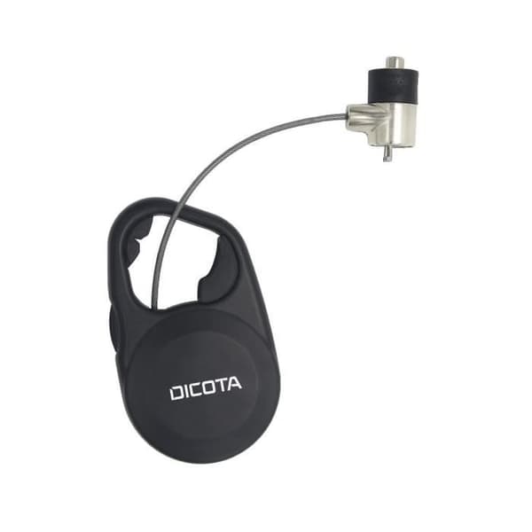 DICOTA Säkerhetskabel - Svart - 1,3 m Nyckel