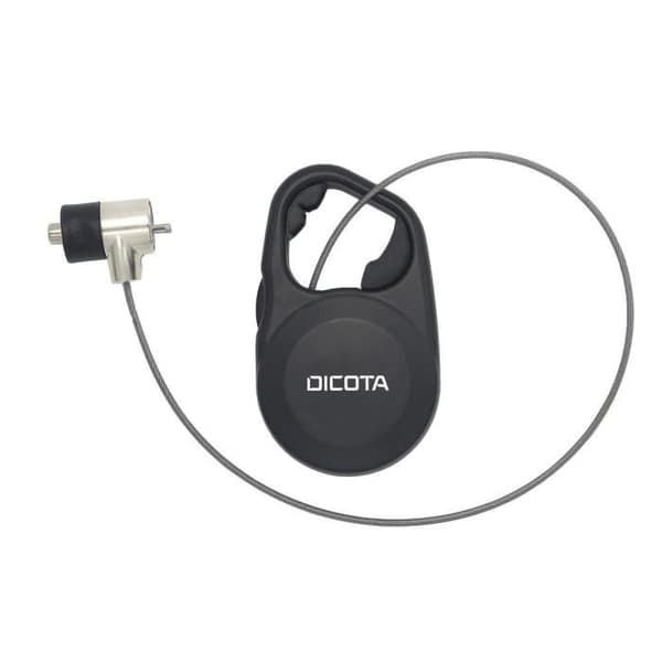 DICOTA Säkerhetskabel - Svart - 1,3 m Nyckel