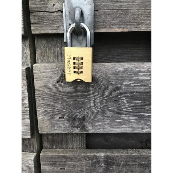 Master Lock 50mm Massiv Mässing Kombinationshänglås 651EURD