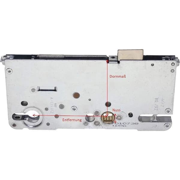 Reparationslås Roto C500, silver