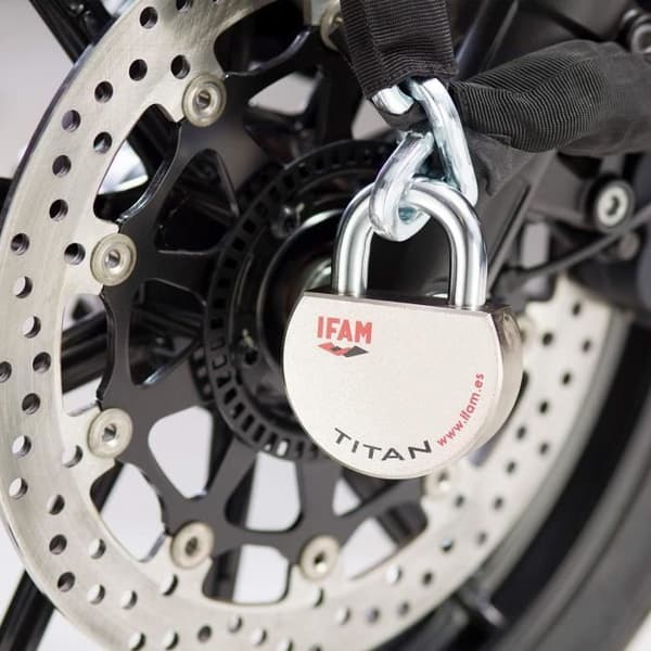 Cadenas Titan IFAM - Högsäkerhet klass 6 - Kropp i cementerat stål - Bügel i förbehandlat stål på 14 mm - Dubbel stålkula -