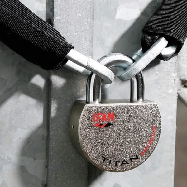Cadenas Titan IFAM - Högsäkerhet klass 6 - Kropp i cementerat stål - Bügel i förbehandlat stål på 14 mm - Dubbel stålkula -