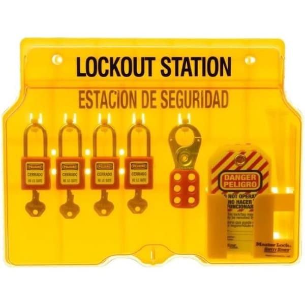 Verrou maître 1482BP410 - Säkerhetslås med 4 Xenon-lås, 2 x 420 HASP, 1 x 497a 12 ID-kort