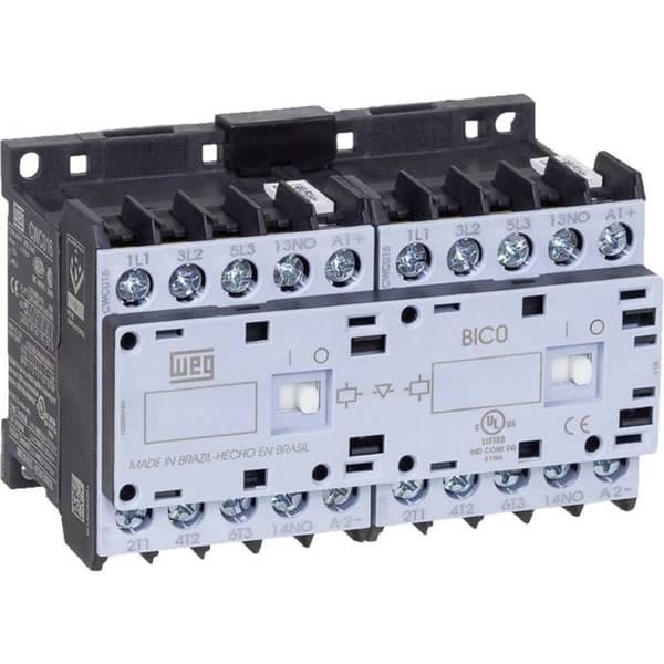 WEG CWCI07-01-30C03 Kontaktor-växlare 6 NO (T) 3 kW 24 V/DC 7 A med hjälpkontakt 1 st