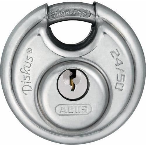 Abus 24IB / 50B / D Hänglås diskus rostfritt stål 50 mm