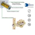 Miniatyrbild 5 av 5: Lås - cylindrisk lås - cylinder - Amig-låsar - 23117