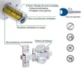Miniatyrbild 5 av 5: Serrur - barrel - cylinder - Amig-lås - 23371