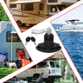 Pikkukuva 2 / 4: Camper Shell -lukko, kestävä sinkki-seos, universaali sopivuus oville, elegantti kaarimuotoilu