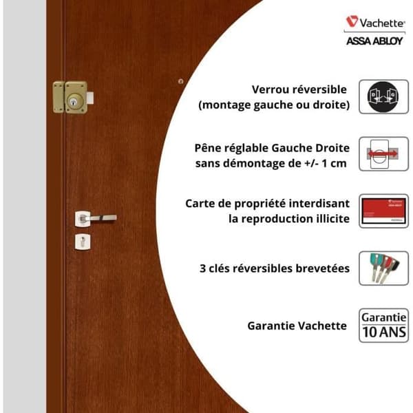 Verrou Vachette Dubbel Cylinder RADIALis V136 - Maximal Säkerhet