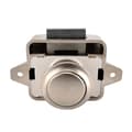 Miniatyrbillede 1 af 2: RV Skabslås, 26mm Diameter, Trykknap Betjening, perle nikkel