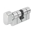 Miniatyrbild 1 av 3: Cylindrisk lås med knapp - ABUS - D6 - 50x45 mm - Nickel - Brottsäker - 5 reversibla nycklar