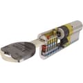 Miniatyrbild 3 av 4: Tesa Assa Abloy TK153035L Cylindertyp i hög säkerhet TK100 Dubbelkoppling i mässing 30 x 35 mm Lång nyckel