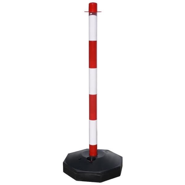 Stolpe Para Cadena Plastico 90 cm. Med bas