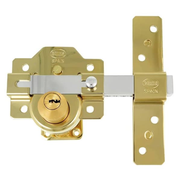 AMIG 23116 | Högsäkerhetslås 4PLUS | 90 x 154 mm | Stål | Guld
