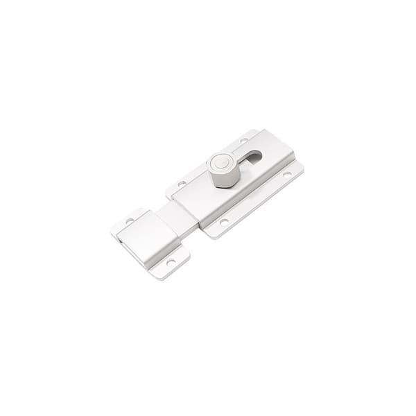 INF Dørbolt i aluminiumslegering - Korrosjonsbestandighet Sølv 80 mm
