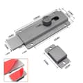 Miniatyrbilde 4 av 4: INF Dørbolt i aluminiumslegering - Korrosjonsbestandighet Grå 120mm