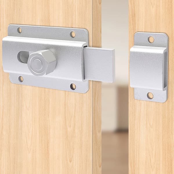 INF Dørbolt af aluminiumslegering - Korrosionsbestandighed Sølv 120mm