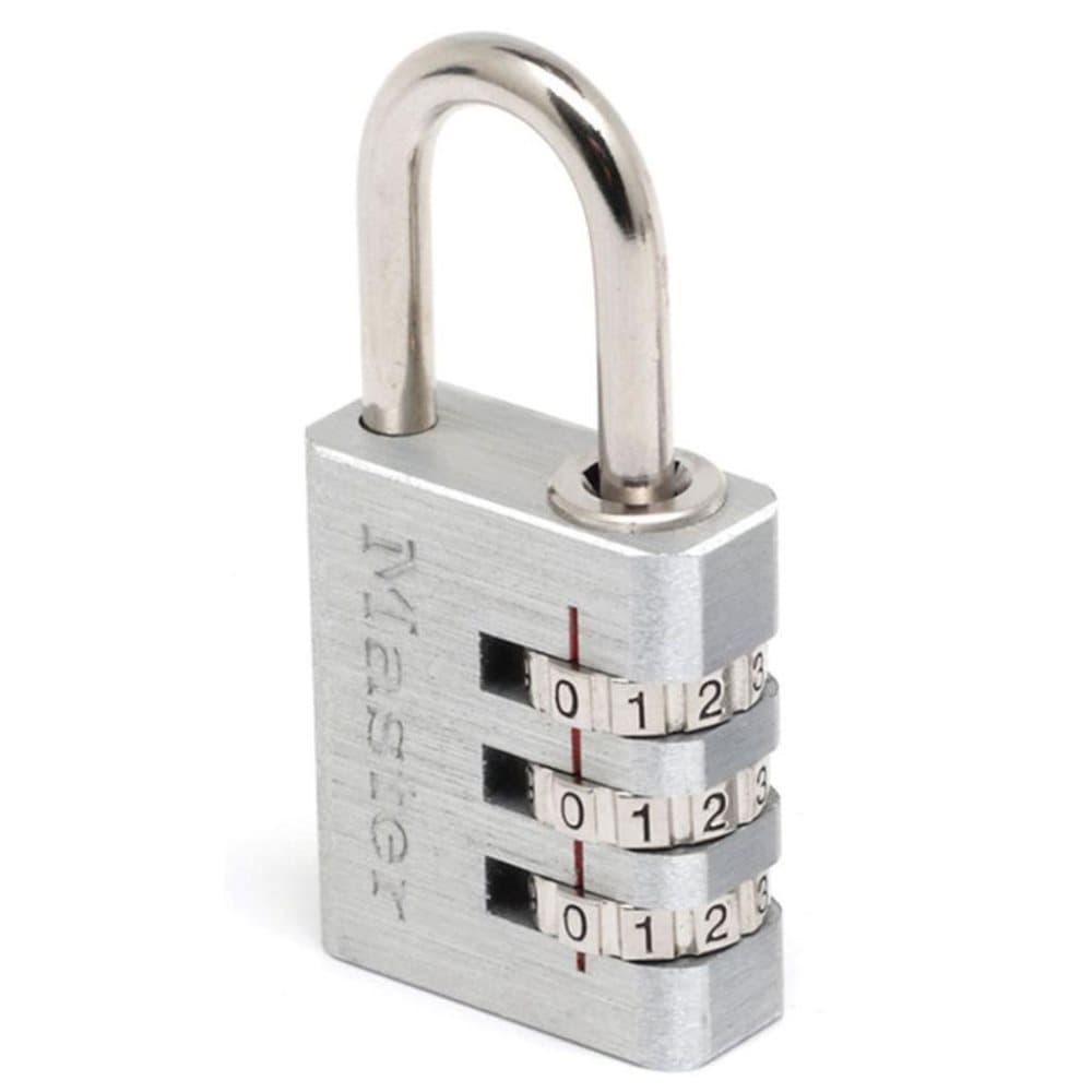 Master Lock Kombinasjonshengelås aluminium sølv 30 mm 7630EURD