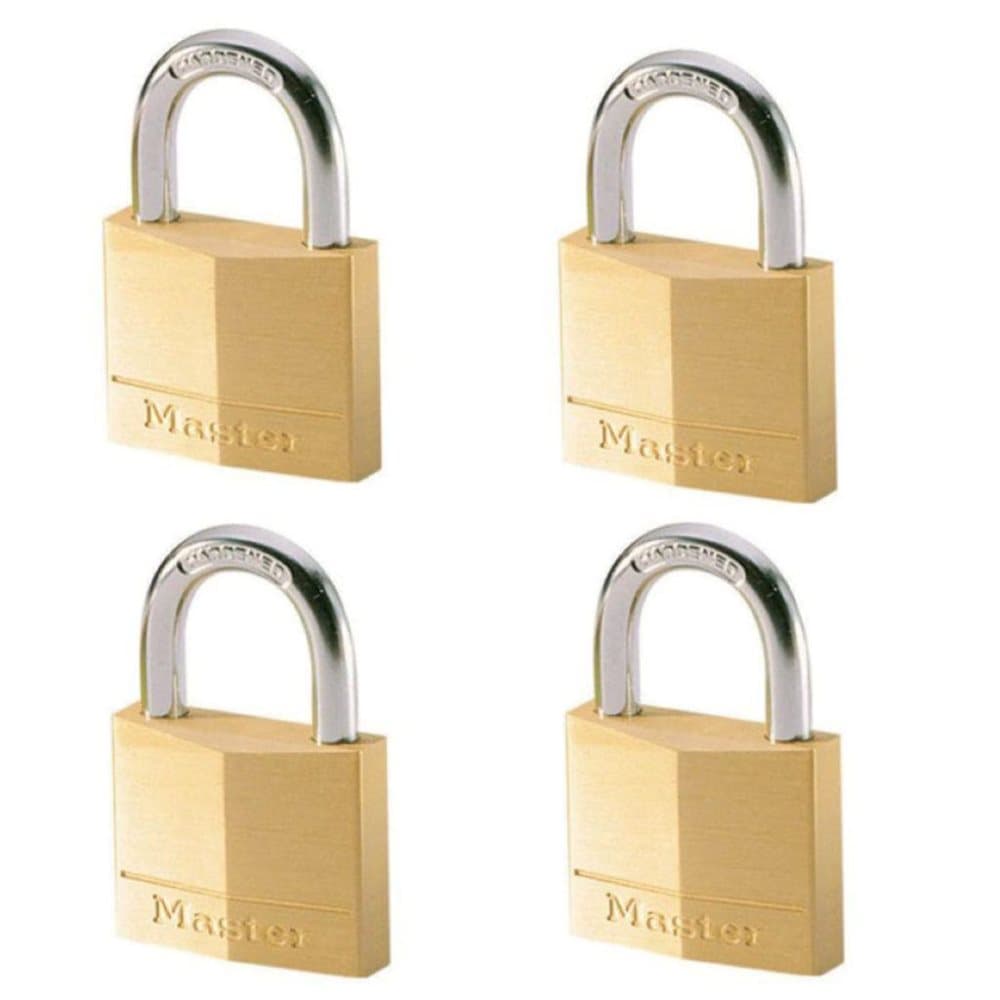 Master Lock Hengelåser 4 stk solid messing 40 mm 140EURQNOP