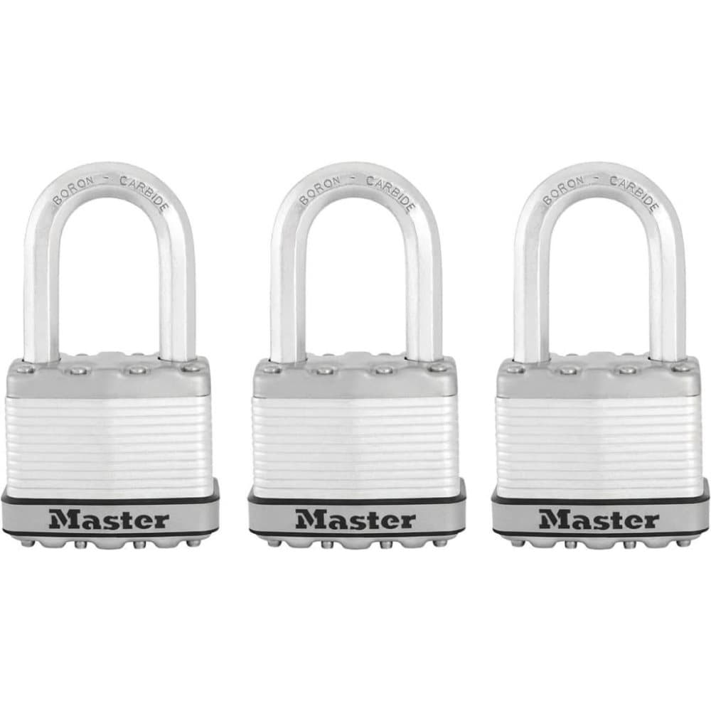 Master Lock Hengelås Excell 3 stk stål 52 mm M5EURTRILF