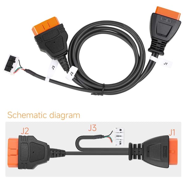 Toyota BA Kaikki avaimet kadonneet sovitin, yhteensopiva VVDI Key Tool Plus:n kanssa, toimii FT-Mini OBD -työkalun kanssa.