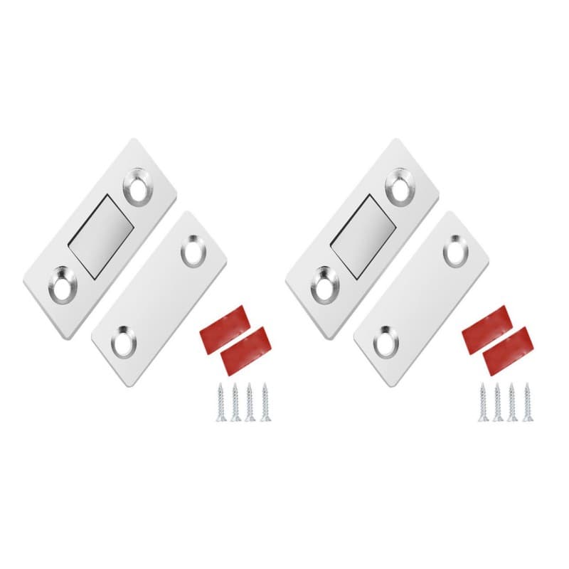 Magnetlås / osynliga magnetiska dörrlås 2 set Rostfritt stål