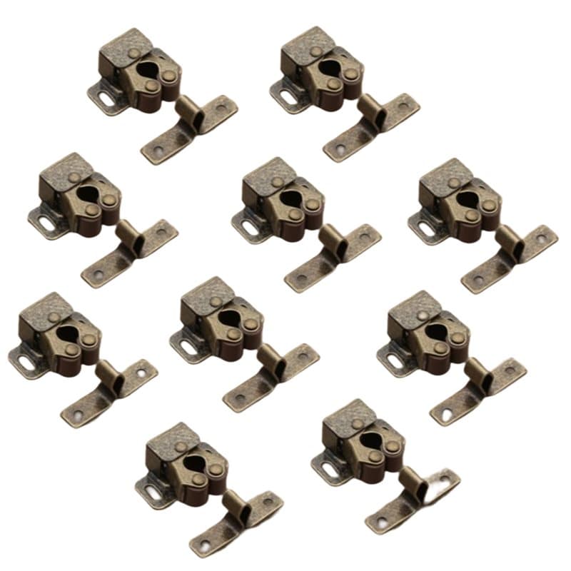 Dubbel rullskåpsspärr 10-pack Brons