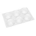 Miniatyrbild 3 av 4: DUOKON transparenta runda väggdörrstoppare - Set om 12 - PU 40x8mm
