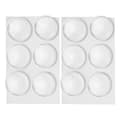 Miniatyrbild 4 av 4: DUOKON transparenta runda väggdörrstoppare - Set om 12 - PU 40x8mm