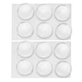 Miniatyrbild 1 av 4: DUOKON transparenta runda väggdörrstoppare - Set om 12 - PU 40x8mm