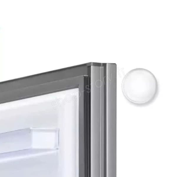 SHOP-STORY - CUSHBLOC_4x: Paket med 24 transparenta självhäftande dörrstopp med stötdämpare och runt skydd 40 mm