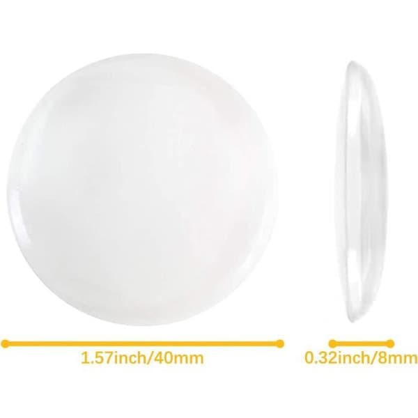 6st självhäftande dörrstoppare klar elastisk silikondyna Wall Buffer Protector Dörrstoppare för poign275