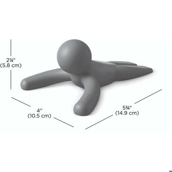 Dörrkil - Buddy - Antracit - TPR - 10,54 cm - Halvcirkel