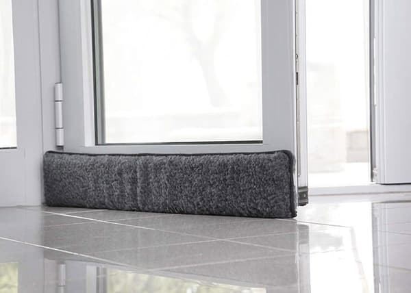 Dörrlås - handtagslås - lådlås K. - n. schurwolle - 550 - Virgin ull draft excluder Antracit 100 cm