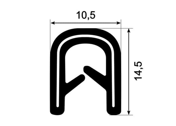 Dörrstopp - stopp - stopp - dörrstopp Eutras-kantenschutz - 1189