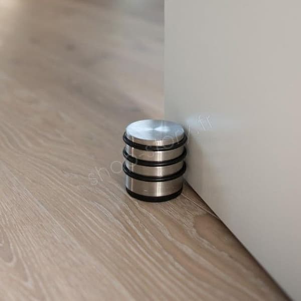 Dörrstop - Rostfritt Stål - Halkskydd - Gummiringar - Modern Design - Optimal Skydd