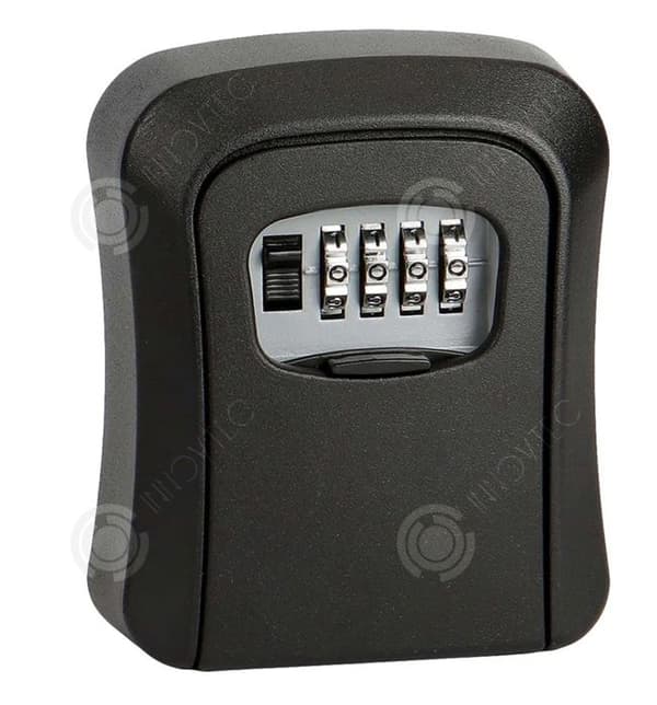 INN Nyckellåda 12x9,6x4cm 4-siffrigt lösenord Hemsäkerhet Hårdvara Lådblock Dörr Vattentät väggmonterad