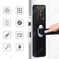 Miniatyrbild 3 av 4: TD® Sovrum sovrum trädörr fingeravtryck lås kontor hotell lägenhet smart lås elektroniskt dörrlås